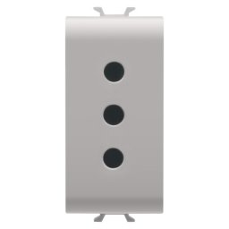 Gewiss Chorus, utičnica 2P+E 10A, 1M, natural saten ( Gw13201 )