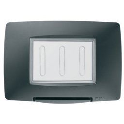 Gewiss Chorus, vodonepropusni poklopac 3M, IP55, crni, EOL ( Gw16703tn )
