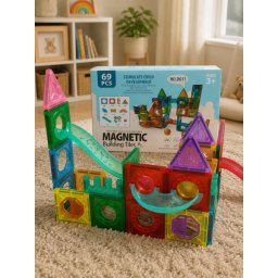 Magnetne Kocke Magnetni konstruktor set Rainbow Ball run 69 delova Magnetne kocke ( SW12765 )