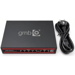Gembird GMB POE Switch FS1006P,IEEE802.3af/at, 4 PoE 10/100M, 2 UP-link 100/100M,52V 65W, 30W/PoE, VLAN 250m
