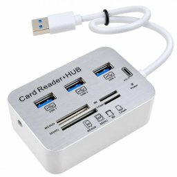 Kettz usb 3.0 hubcard reader 7 in 1 kt-hc731 3*usb3.0 + tfsdm2ms ( 101-93 )