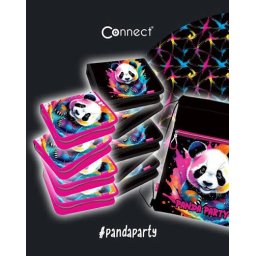 Pernica puna 1zip 1preklop Panda party, Connect Roza