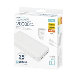 Power bank PL PMPB20SETW 20000 mAh 20W