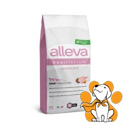 Alleva Equilibrium Sensitive Adult Medium/Maxi 12kg, Hrana Za Pse, Svinjetina