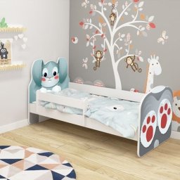 KREVET ZA DECU ANIMALS 180X80 CM WHITE ACMA VII