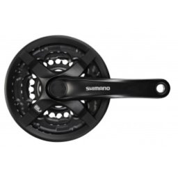 Shimano tourney fc-ty501, 48x38x28t, kurbla 170mm, 6/7/8 brzina, cg, crank fixing bolt, black, ind.pack Pogon ( EFCTY501C888CLB )