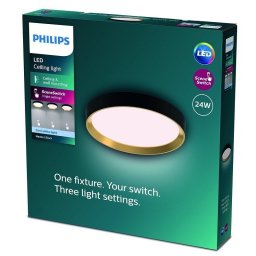 LED PLAFONJERA 24W NW SCENE SWITCH CRNA HANOO PHILIPS