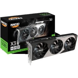 Inno3d nvidia geforce rtx 5080 x3 16gb gddr7 256bit, 2617 mhz / 30gbps, 3x dp, 1x hdmi, 3 fan, 2 slot ( N50803-16D7-176068N )
