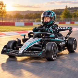 Dečija Formula Mercedes-Benz Petronas A1 Formula Team Crna (12V) ( SM-26404CC )