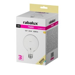 LED SIJALICA FILAMENT E27 G125 10W WW 79210 RABALUX