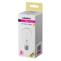 LED SIJALICA FILAMENT E27 G95 10W NW 79213 RABALUX