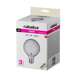 LED SIJALICA FILAMENT E27 G125 6W NW SMOKE 79219 RABALUX