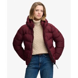 SUPERDRY PUFFER ŽENSKA JAKNA PORT RED