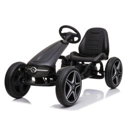 Dečiji automobil na akumulator Karting na pedale Mercedes Licencirani - Crni