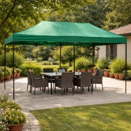 Progarden gazebo tenda 3x6 m zelena sklopiva