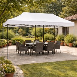 Progarden gazebo tenda 3x6 m bela sklopiva
