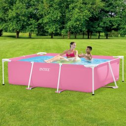 Bazen Intex Pink Rectangular Frame 220x150x60cm