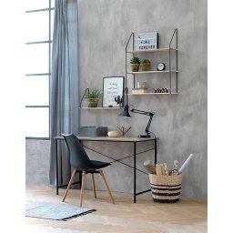 Radni sto BORG 60x120 hrast/crna