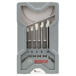 5-delni set burgija za pločice CYL-9 Ceramic Bosch 2608587169, 4,0; 5,0; 6,0; 8,0; 10,0 mm