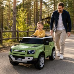 Licencirani Land Rover Defender dečiji auto 12 V – zeleni
