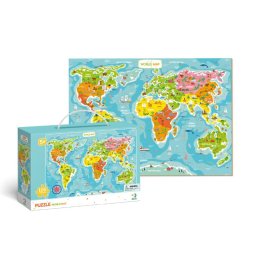 Puzzle mapa sveta 100pcs