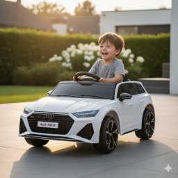 Audi RS6 dečiji auto na akumulator beli Model 2206