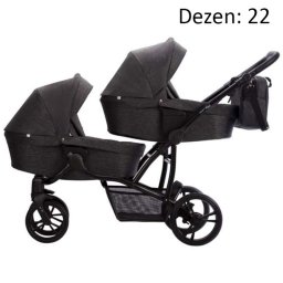 Kolica za blizance 42 NEW 2u1 dezen 22 Bebetto