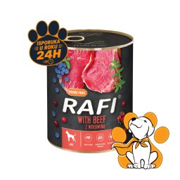 Rafi Dog Grain Free Beef 800g, Vlažna Hrana Sa Govedinom Bez Žitarica
