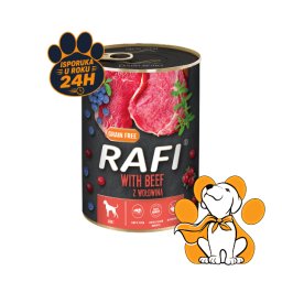 Rafi Dog Grain Free Beef 400g, Vlažna Hrana Sa Govedinom Za Svakodnevnu Ishranu