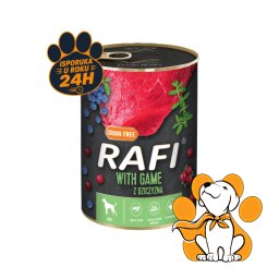 Rafi Dog Grain Free Wild Game 400g, Vlažna Hrana Sa Divljači Za Energiju