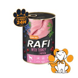 Rafi Dog Grain Free Turkey 400g, Vlažna Hrana Za Pse Sa Ćuretinom