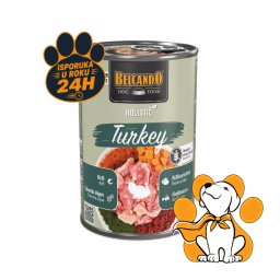 Belcando Holistic Turkey 400g, Vlažna Hrana Od Najfinijeg Mesa Ćuretine