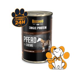 BELCANDO Single Protein Horse 400g, Super Premium Konjetina u Konzervi za Pse