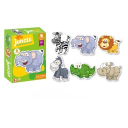 Puzzle džungla – 6 delova