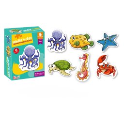 Puzzle morske životinje – 6 delova