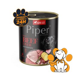 Piper Dog Beef Liver 800g, Vlažna Hrana Sa Goveđom Džigericom Za Imunitet