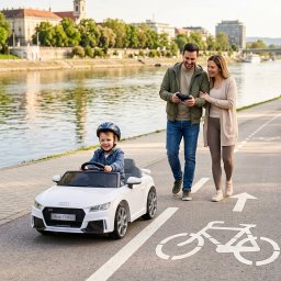 Licencirani Audi TT dečiji auto na akumulator beli