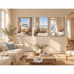 DIGITAL ART slike na platnu Mediteranski pogled na more ms326