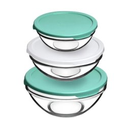 Činija chef s sa poklopcem 14/17/20cm set 3/1