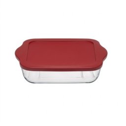 Borcam četvrtasti sa plastičnim poklopcem 256x220mm 1950cc
