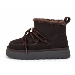 LH502656COF - ŽENSKE UGG ČIZME SA KRZNENOM POSTAVOM I DEKORATIVNIM KAIŠEVIMA