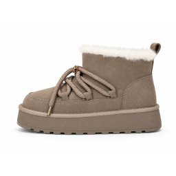 LH502656TAP - ŽENSKE UGG ČIZME SA KRZNENOM POSTAVOM I DEKORATIVNIM KAIŠEVIMA