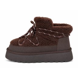 LH502658COF - ŽENSKE UGG ČIZME SA KRZNENIM DETALJIMA I DEKORATIVNIM PERTLAMA