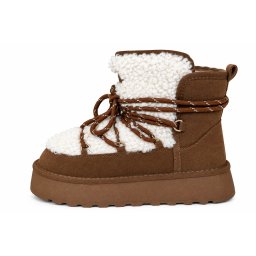LH502659CAM - ŽENSKE UGG ČIZME SA KRZNENOM POSTAVOM I KONTRASTNIM PERTLAMA