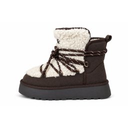 LH502659COF - ŽENSKE UGG ČIZME SA KRZNENOM POSTAVOM I KONTRASTNIM PERTLAMA