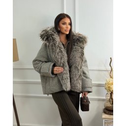 Ženska siva jakna Frost Hood