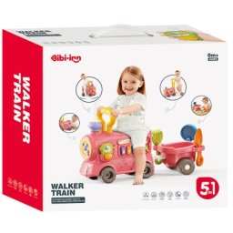 Bebi 3u1 aktiviti guralica voz sa vagonom - roze ( 1046499 )