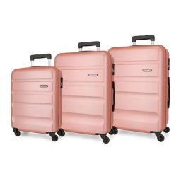 Set kofera Roll road ABS 3/1 puder roza