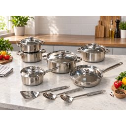 Silver Classic 15-delni set posuđa sa kuhinjskim priborom ( KLK2684 )