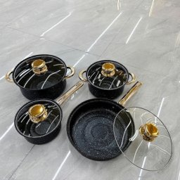 Kostchen Marble Black 8-delni set posuđa ( KLK2688 )